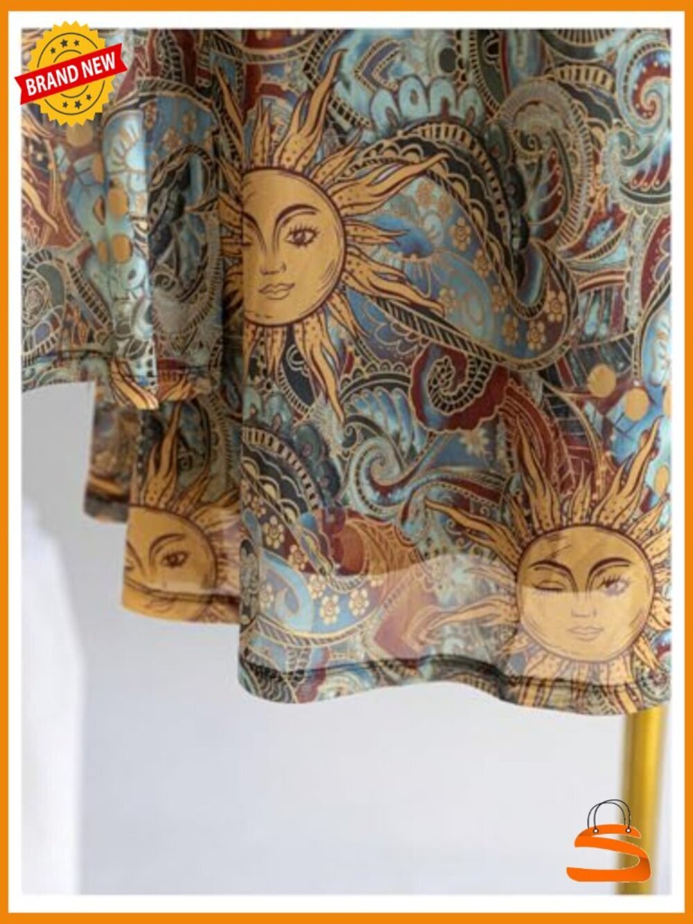 Boho Leopard Print Long Sleeve V Neck Bow Mesh Mini Dress - Picture 6 of 6